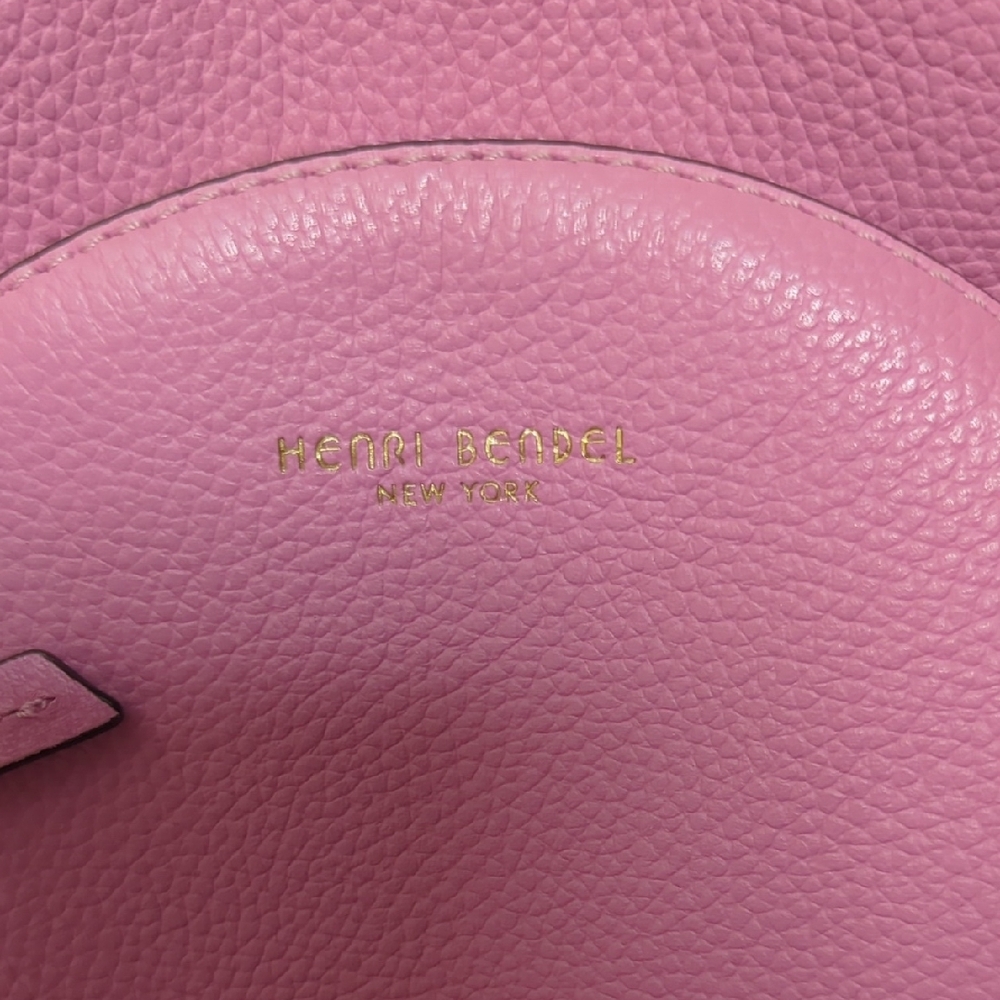 Henri Bendel Vibrant Pink Leather Backpack - Picture 3 of 12